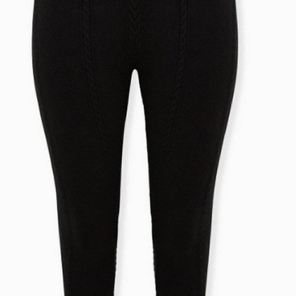 Torrid  Full Length Signature Waist Cable Knit Legging - Size 00/1x